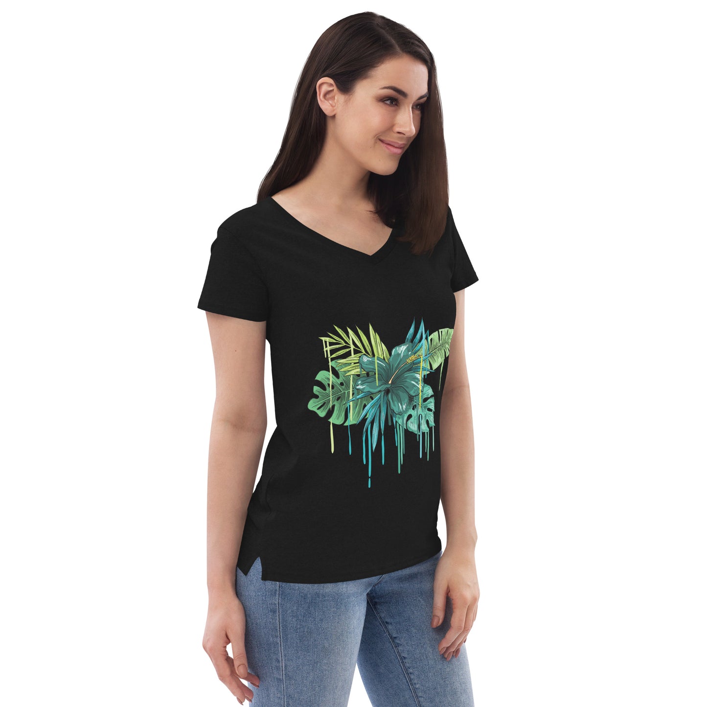 Women’s recycled v-neck t-shirt