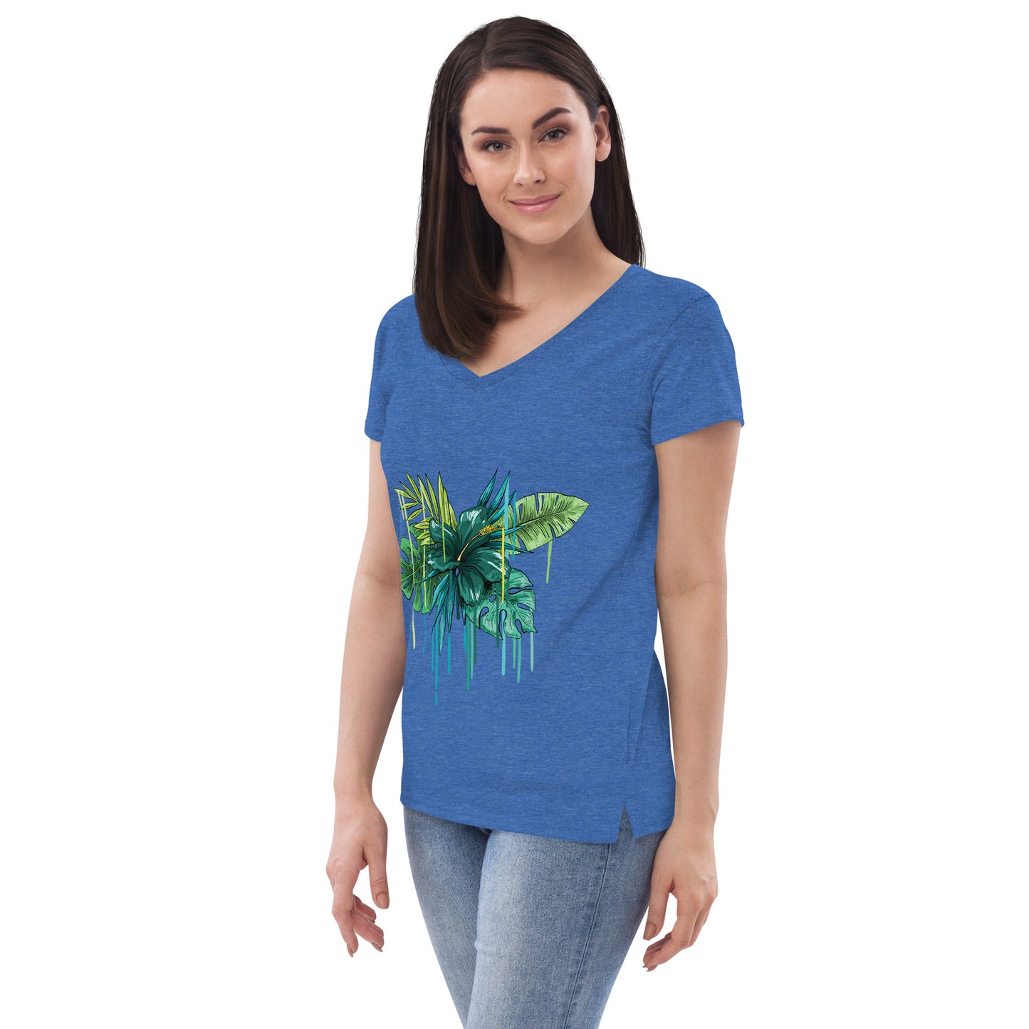 Women’s recycled v-neck t-shirt