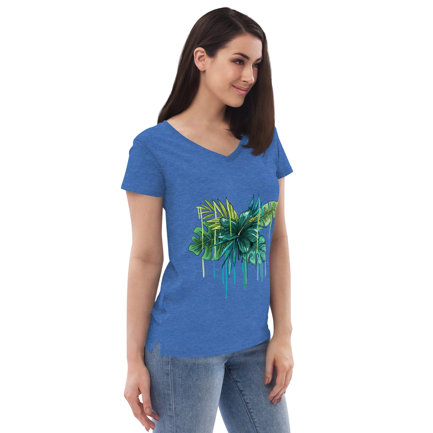 Women’s recycled v-neck t-shirt