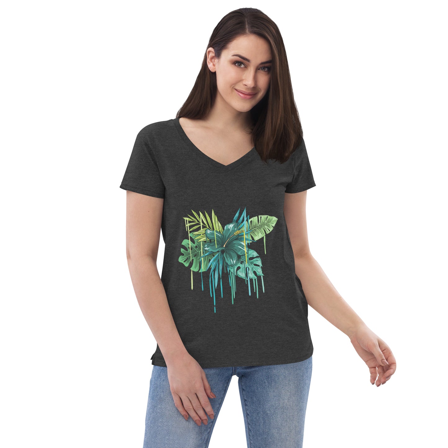 Women’s recycled v-neck t-shirt