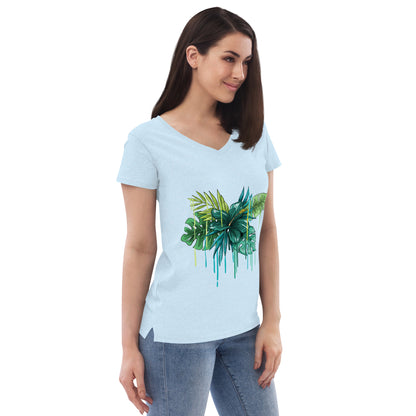 Women’s recycled v-neck t-shirt