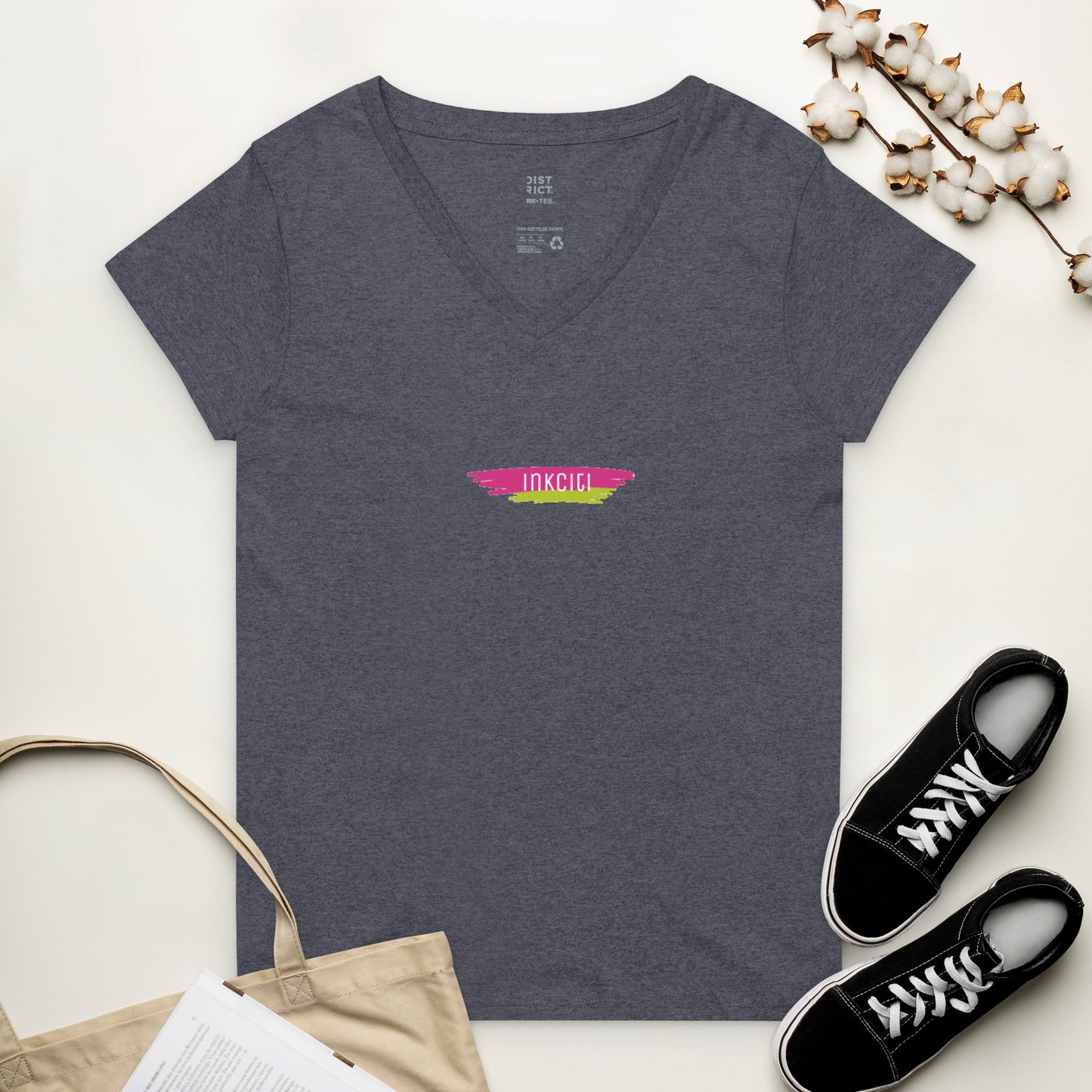 Women’s recycled v-neck t-shirt