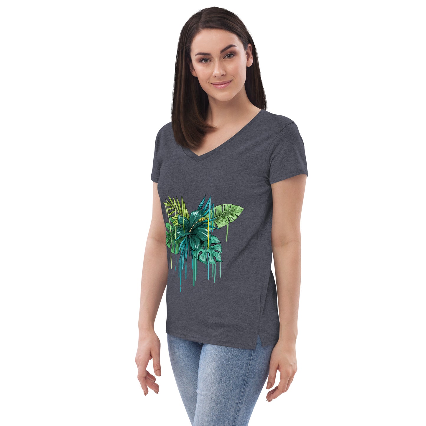 Women’s recycled v-neck t-shirt