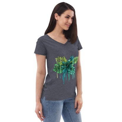 Women’s recycled v-neck t-shirt