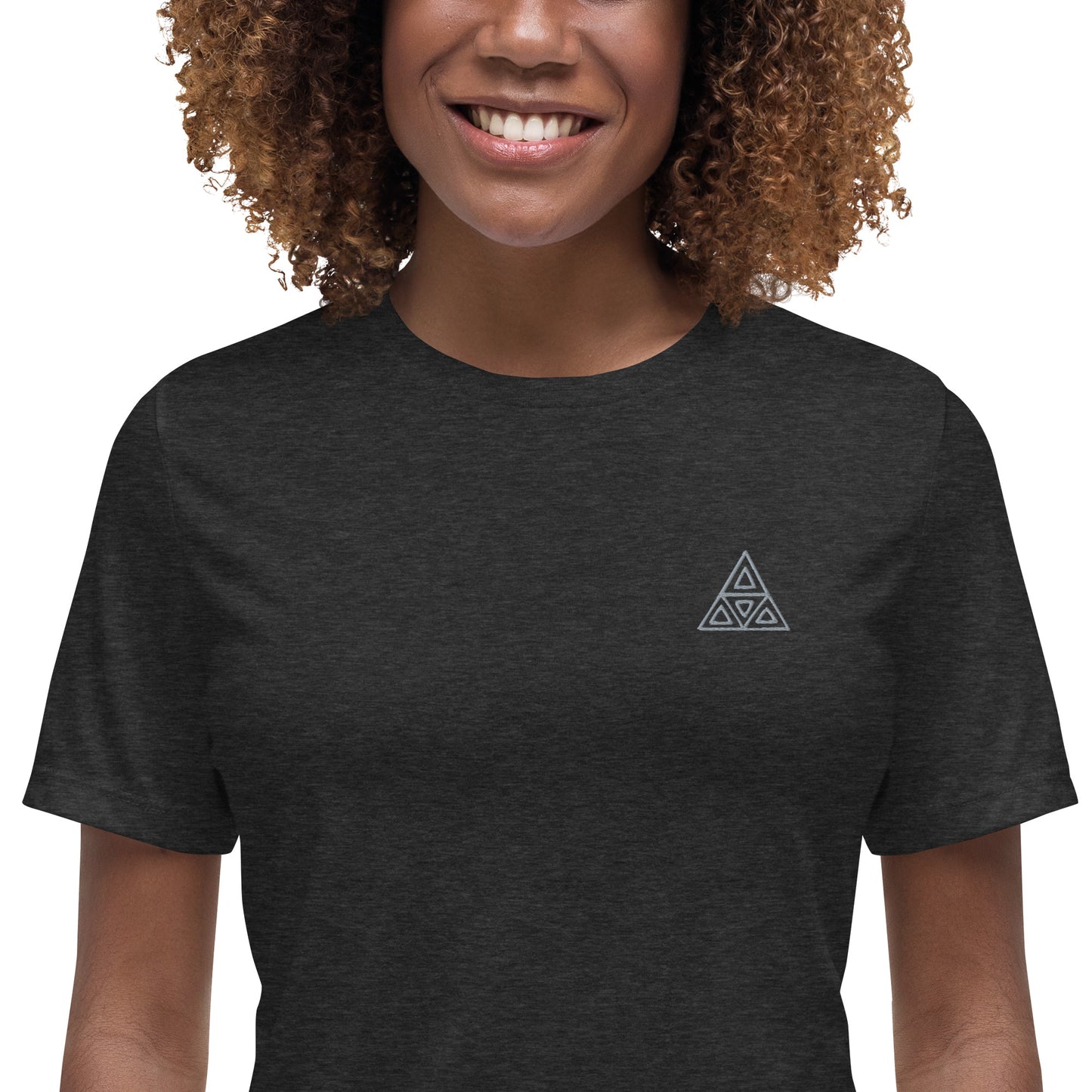 Women's Relaxed T-Shirt (Embroidery)