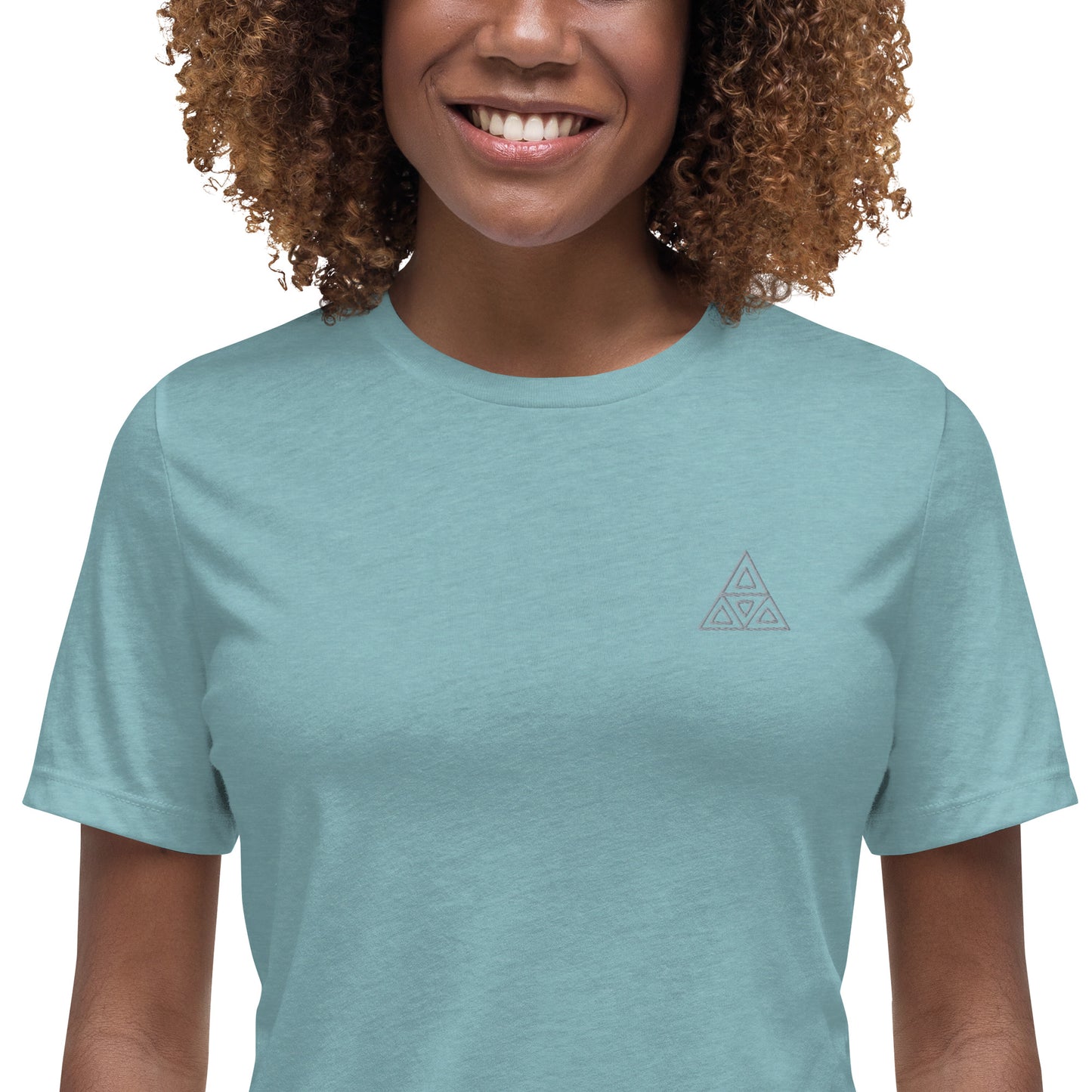 Women's Relaxed T-Shirt (Embroidery)