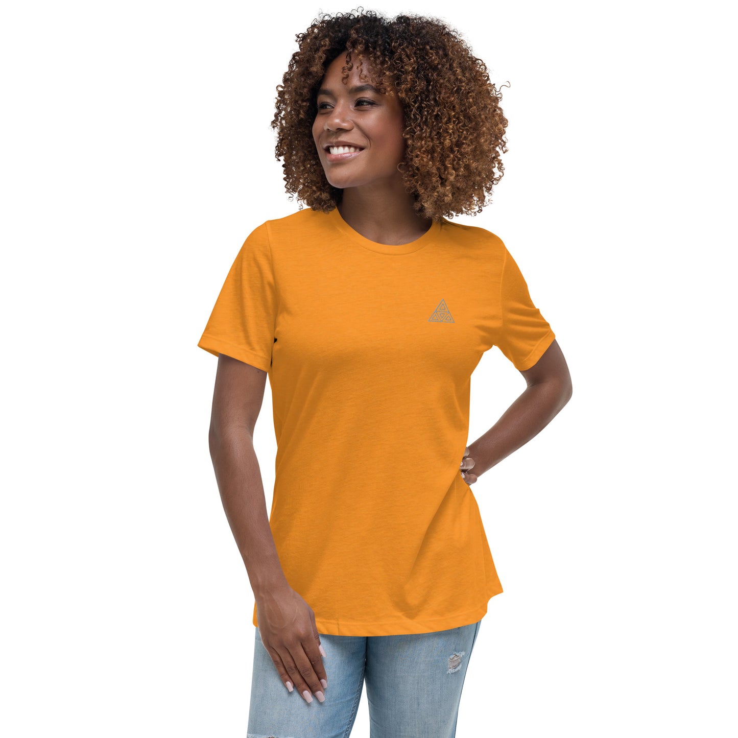 Women's Relaxed T-Shirt (Embroidery)