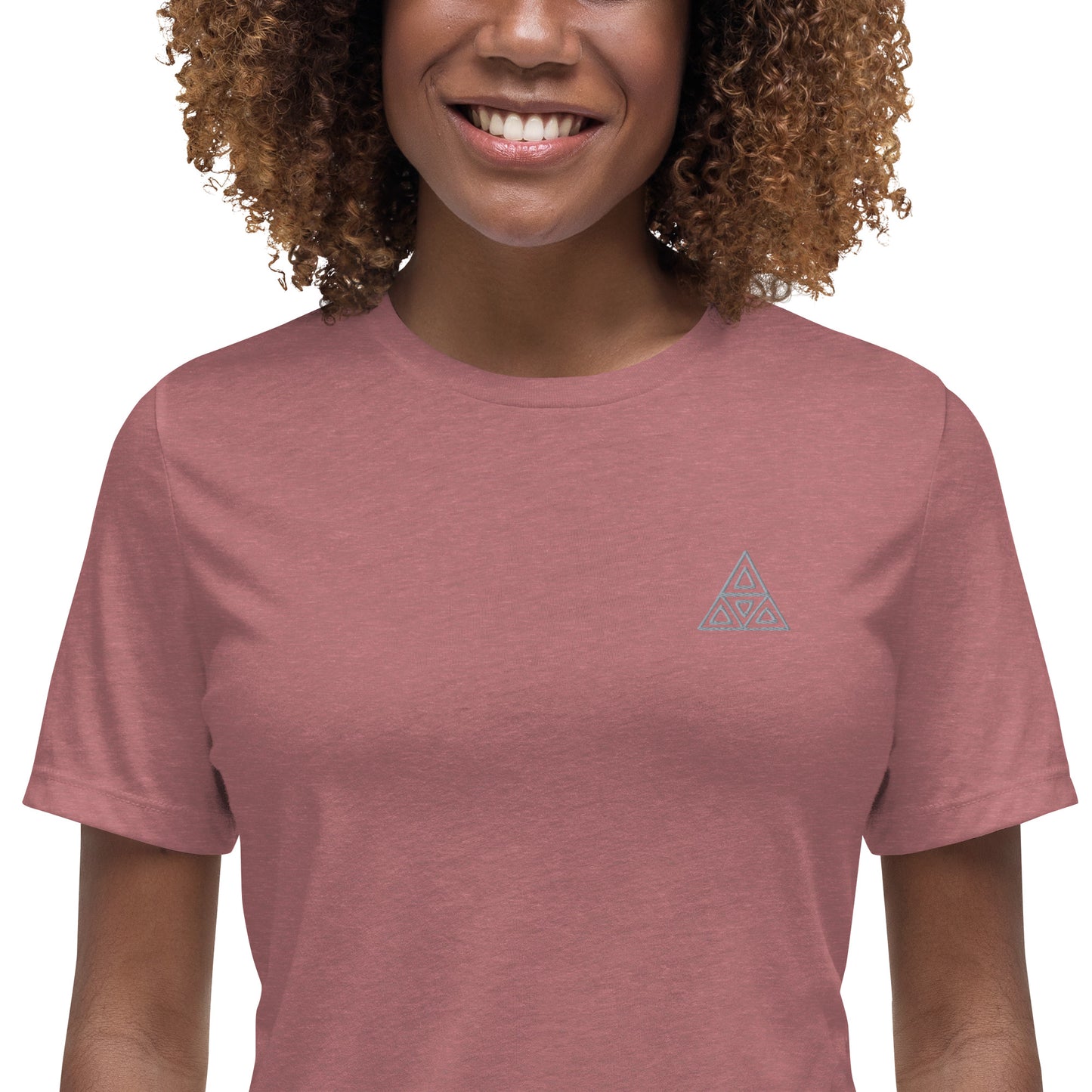 Women's Relaxed T-Shirt (Embroidery)