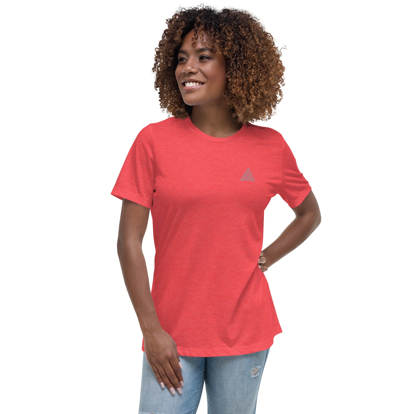 Women's Relaxed T-Shirt (Embroidery)