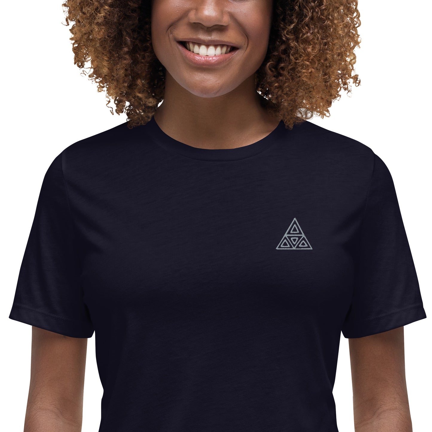 Women's Relaxed T-Shirt (Embroidery)