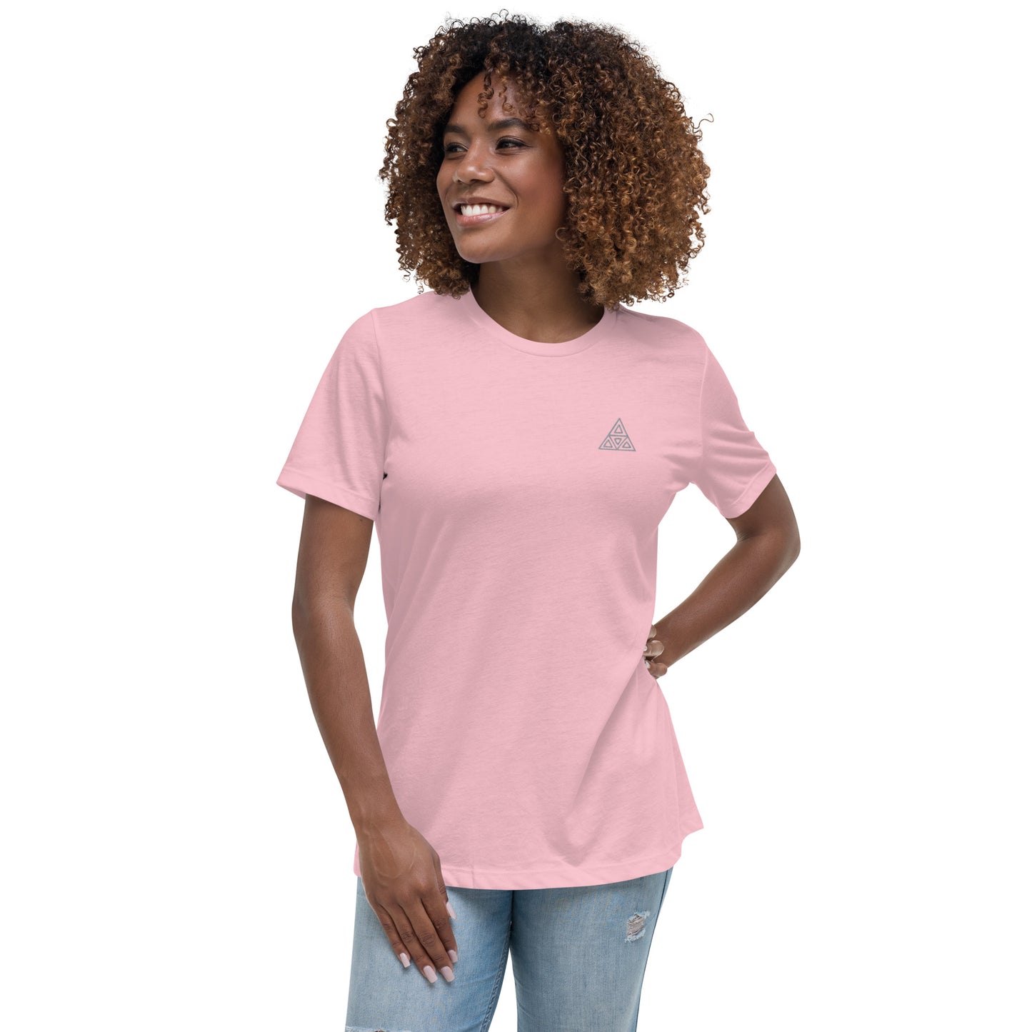 Women's Relaxed T-Shirt (Embroidery)